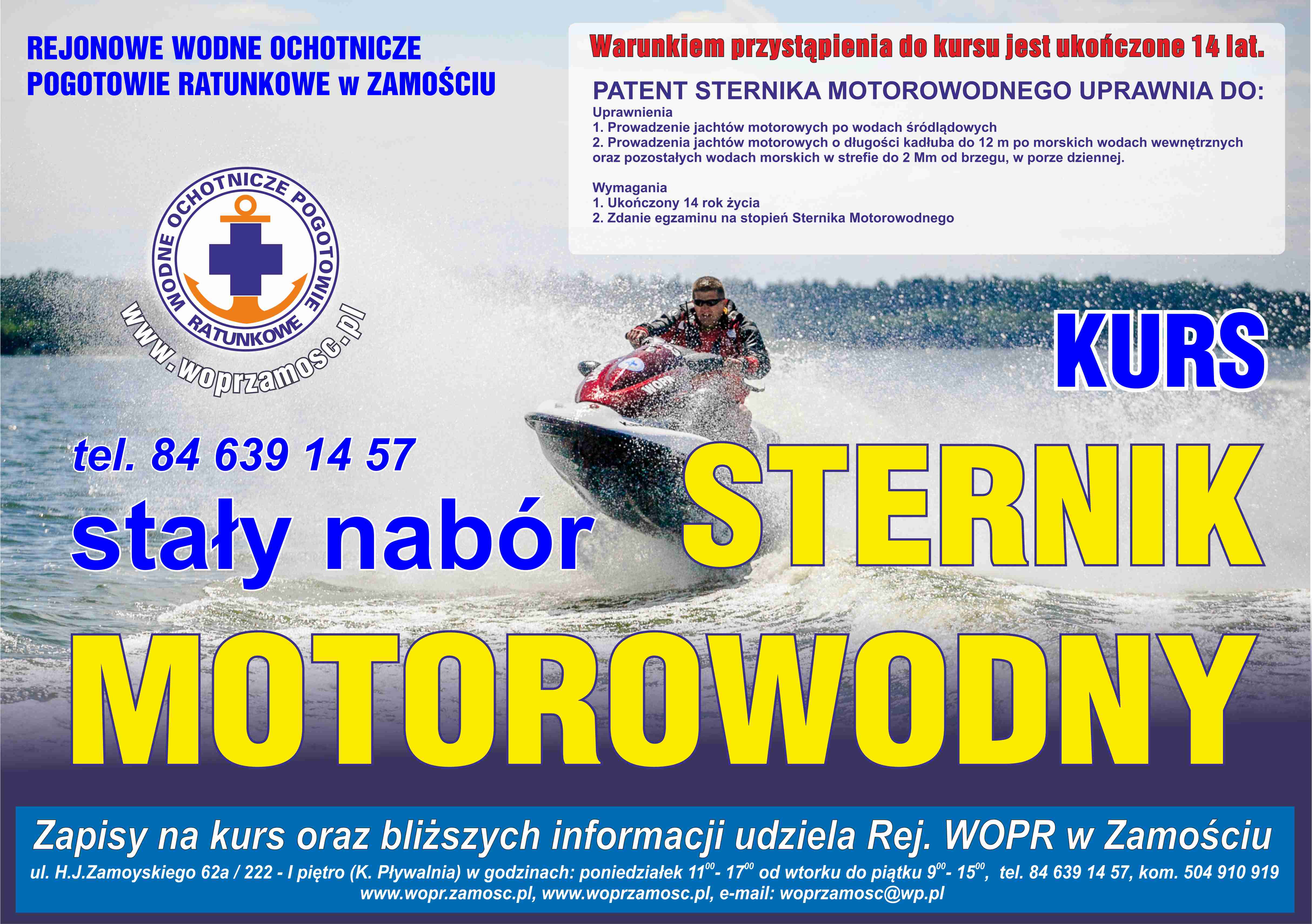 Sternik Motorowodny - kurs