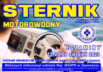 Kurs Sternik motorowodny - sierpień 2023