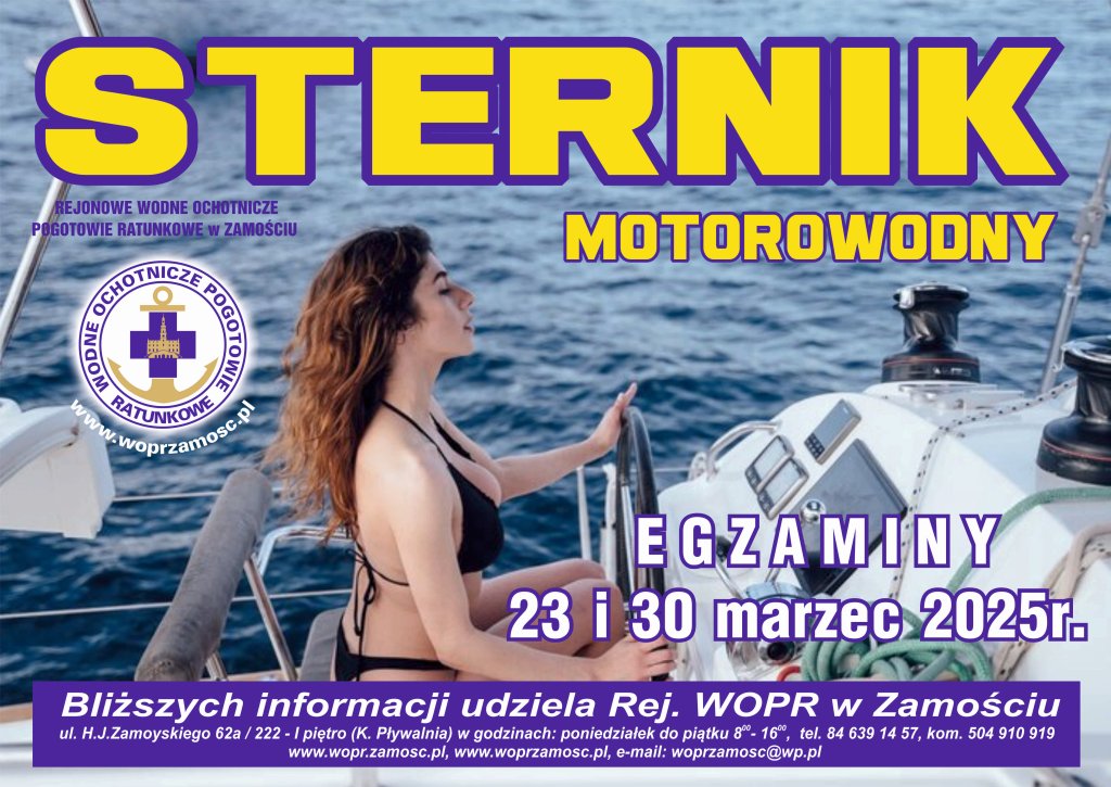 Pierwsze szkolenie na sternika Motorowodnego w 2025 z WOPR Zamość